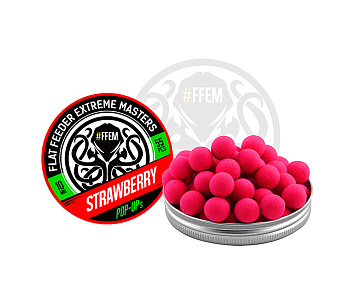 Бойлы плавающие FFEM Baits   Strawberry 10мм 25 г (Земляника) 