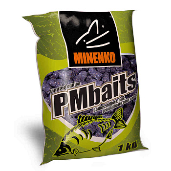 Пеллетс Minenko PMbaits Halibut 14мм 1 кг (Палтус)   Темный