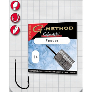 Крючки с лопаткой Gamakatsu G-Method Feeder Strong B Size 12  