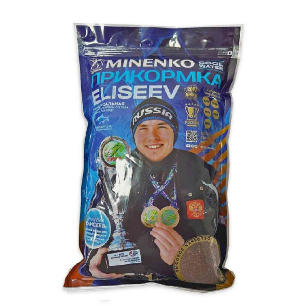 Прикормка зимняя Minenko Cool Water Елисеев 1 кг ( Плотва Актив)