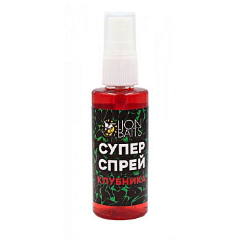 Супер спрей Lion Baits  Strawberry 50 мл 50 г Клубника