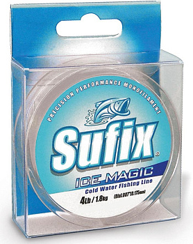 Леска зимняя Sufix Ice Magic   50м 0,9кг/0,085мм (Прозрачный) 