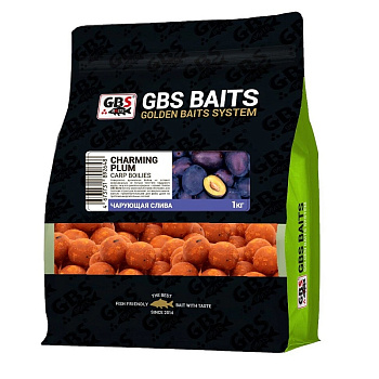 Бойлы тонущие GBS Baits Прикормочные Charming Plum  20мм 1 кг (Чарующая слива) 