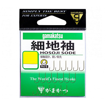 Крючки с лопаткой Gamakatsu Hosoji Sode  Size 3.5  с бородкой