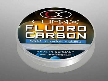 Леска Climax Fluorocarbon Тонущий 25м 7,2кг/0,33мм Прозрачный 